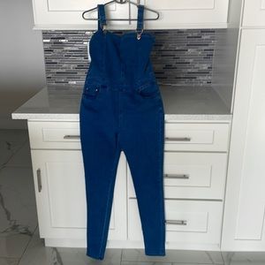 Jean stretch overalls